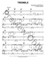 Tremble piano sheet music cover